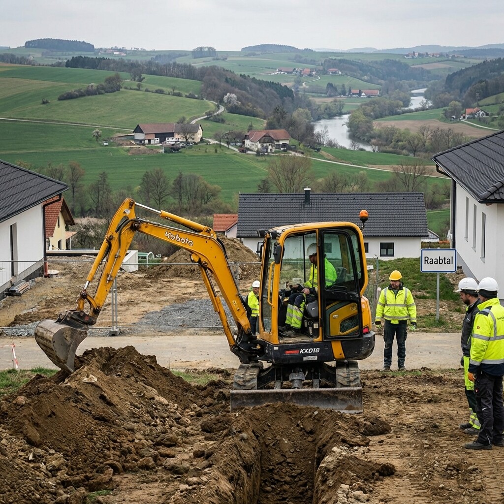 Baggerarbeiten Bezirk Jennersdorf - Professionelle Minibaggerarbeiten und Erdarbeiten
