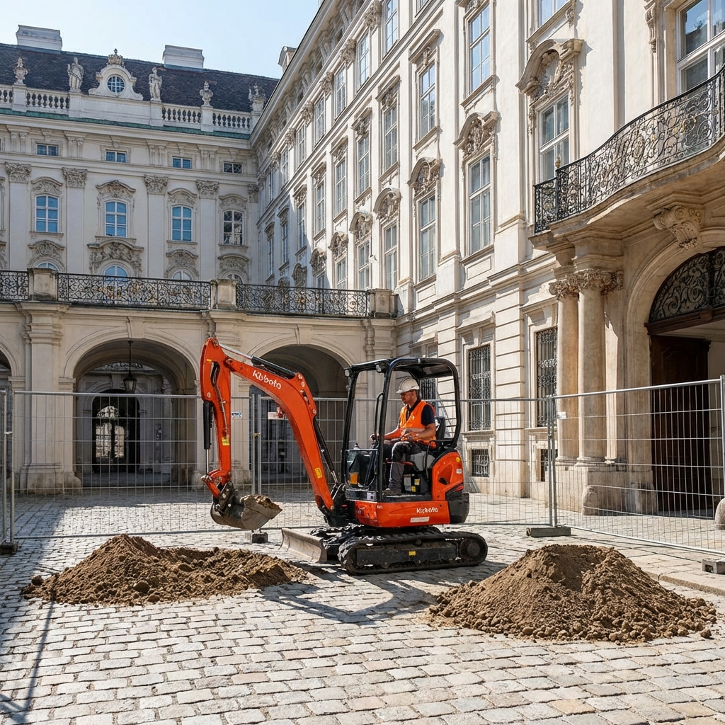 Baggerarbeiten Wien 1010 - Innere Stadt - Professionelle Minibaggerarbeiten und Erdarbeiten