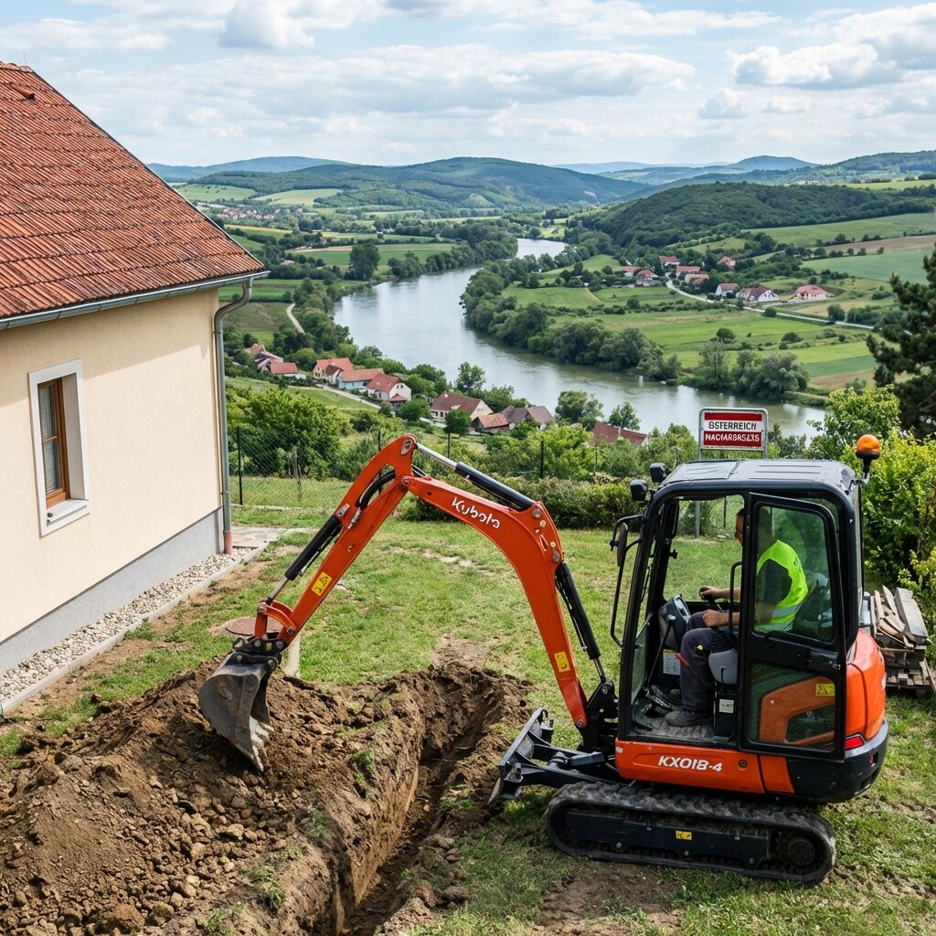 Baggerarbeiten Neudörfl - Professionelle Minibaggerarbeiten und Erdarbeiten