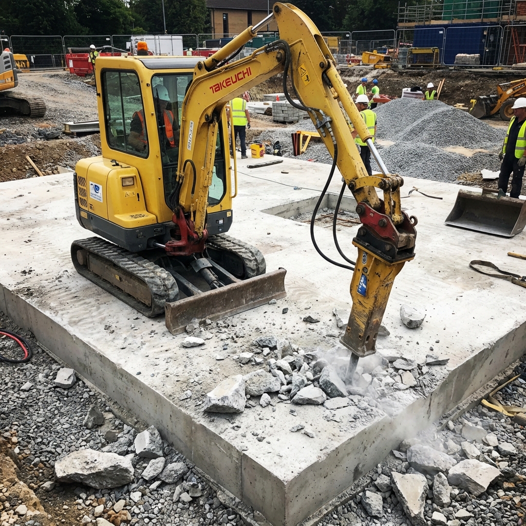 Betonplatten- & Fundamentstemmung