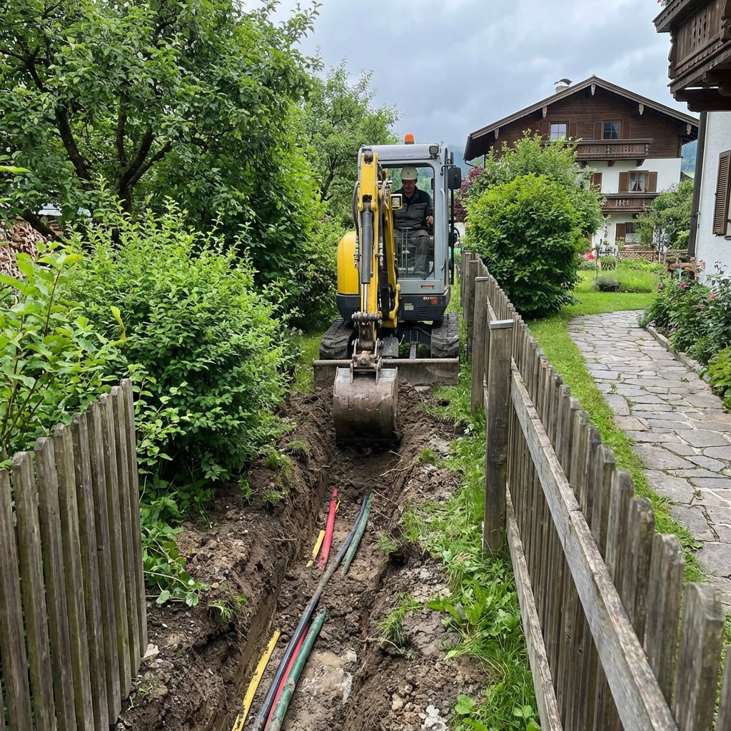 Künetten Ausbaggern