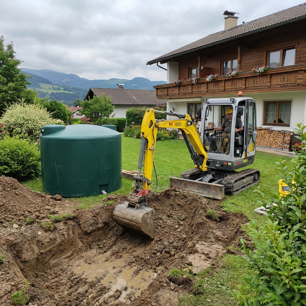 Zisternen & Tanks Aushub