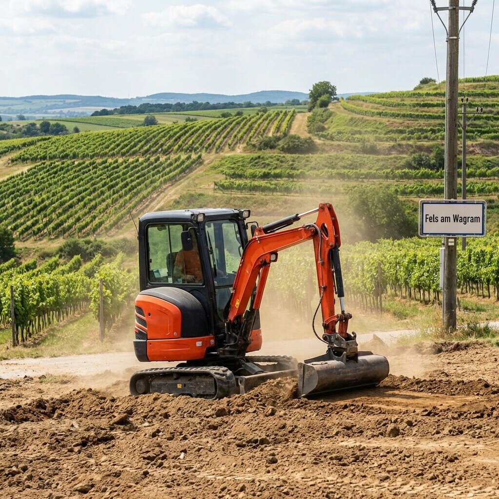 Baggerarbeiten in Fels am Wagram und Umgebung