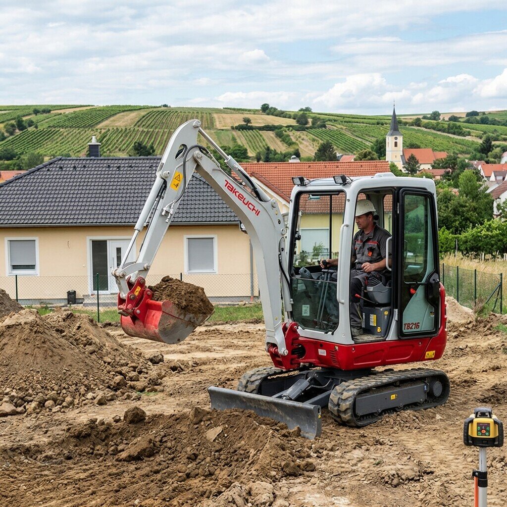 Baggerarbeiten in Mistelbach und Umgebung