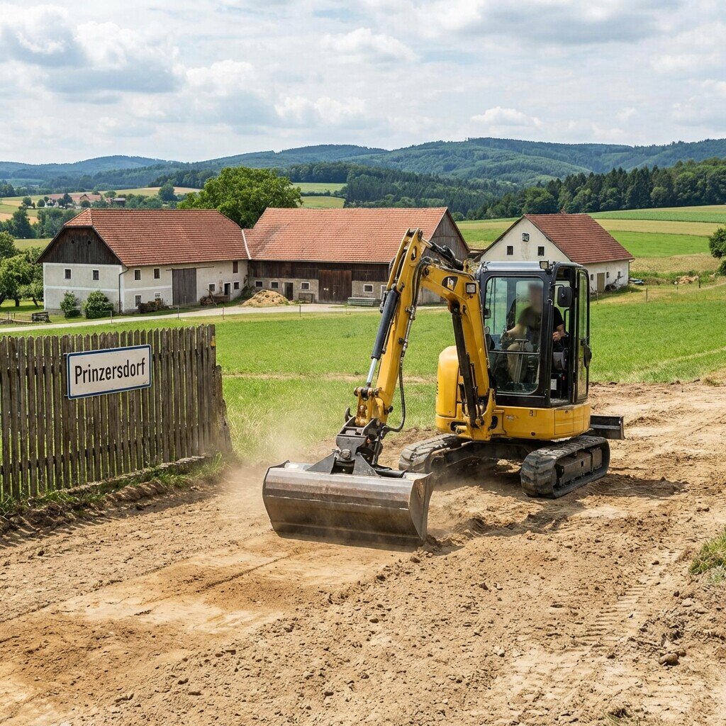 Baggerarbeiten in Prinzersdorf und Umgebung
