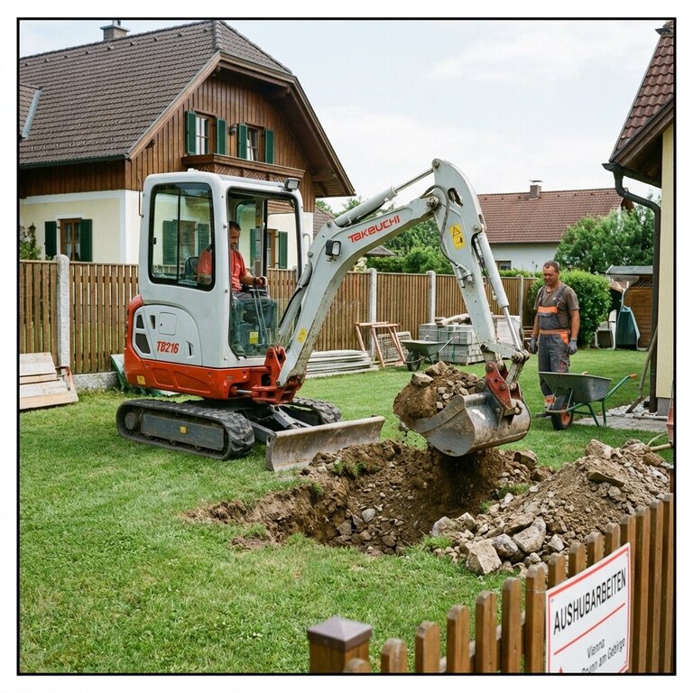 Baggerarbeiten Brunn am Gebirge - Professionelle Minibaggerarbeiten und Erdarbeiten